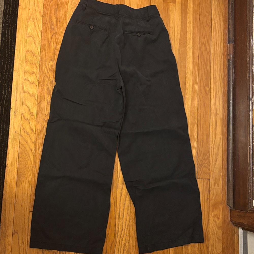 SOLD Madewell Women's Black Pants Slouchy Barrel-Leg